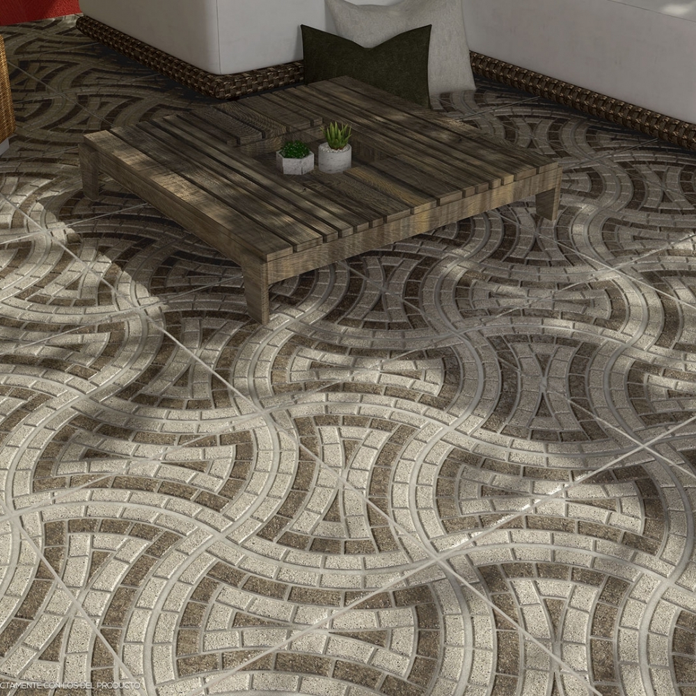 [PT44PARMNO1B] Piso Porcelánico Tecnopiso 44x44 Parma Noce
