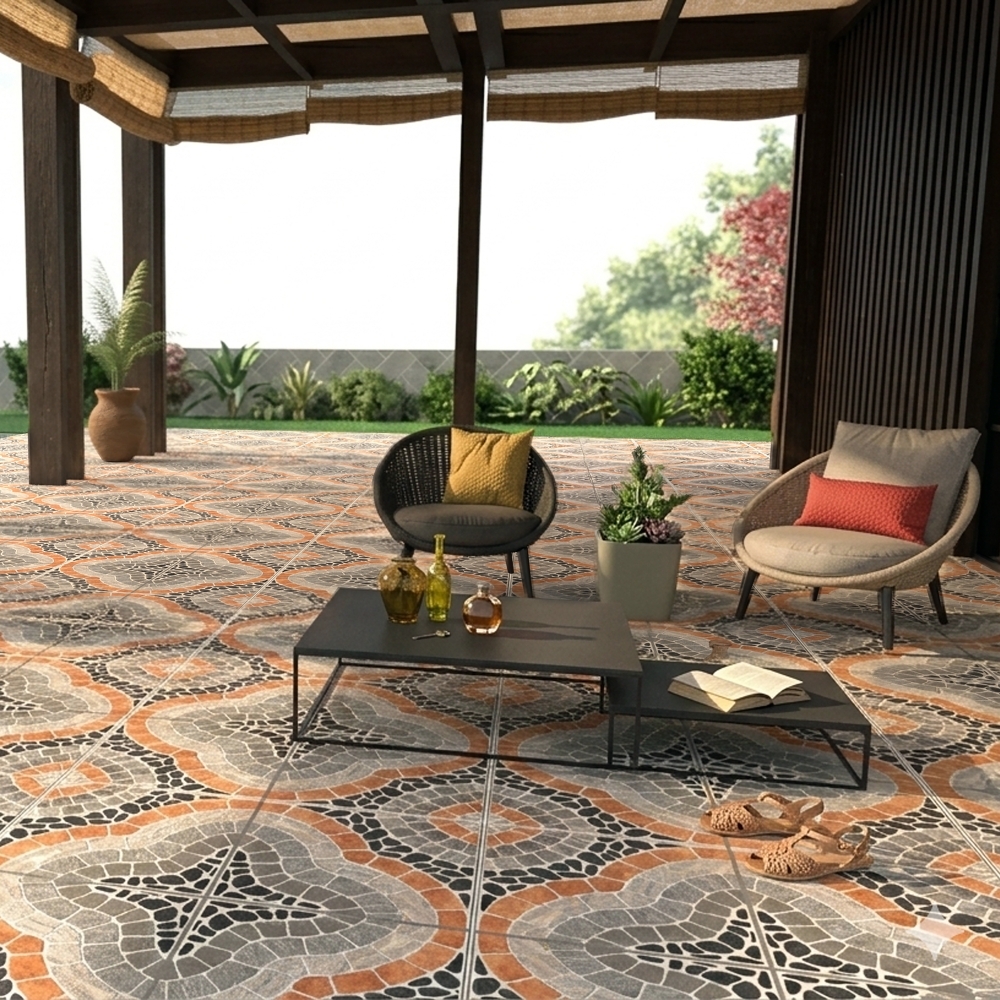[PT60ROCLNE1A] Piso Porcelánico Tecnopiso 60x60 Rock Clover Negro