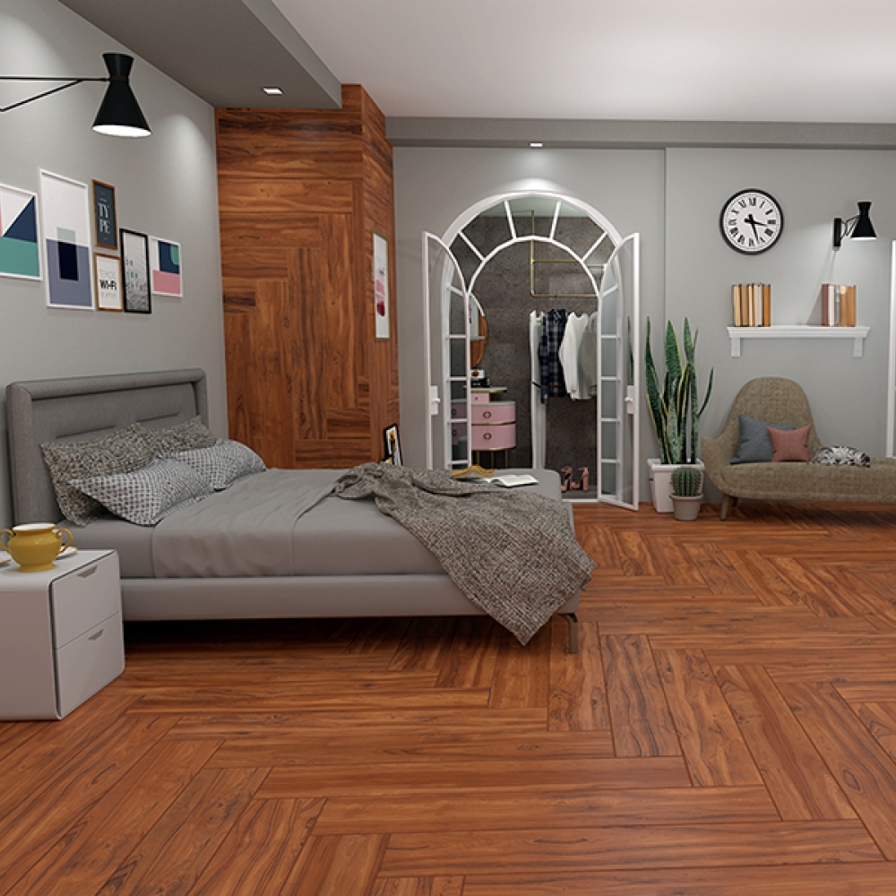 [RT2012CEIBRO1A] Piso Porcelánico Rectificado Tecnopiso 20x120 Ceiba Rojo